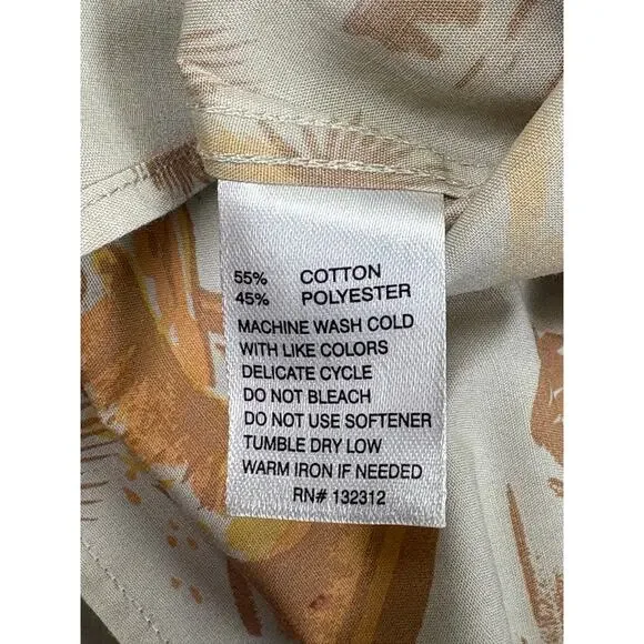 Howler Bros H Bar B Pearl Snap Short Sleeve Shirt Men's XL Desert Coyotes Cream - Picture 10 of 10